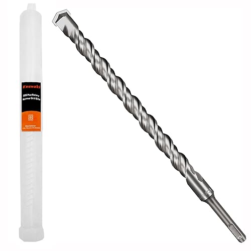 Miniatura 11 de SDS Plus - Juego de brocas de martillo giratorio, 10 brocas de hormigón de 3/16 x 6 pulgadas para ladrillo, cemento y piedra, punta de aleación