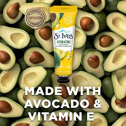 St. Ives Hydrating Hand Cream | With Vitamin E & Avocado For Dry Hands | Travel Size Lotion 1 Fl Oz (Pack Of 6) #TOP3