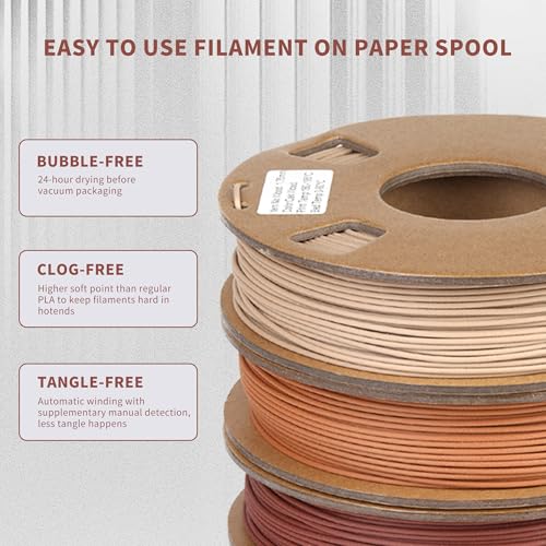 Fovfo F240718000003 Wood 3D Printer Filament Bundle thumb #4