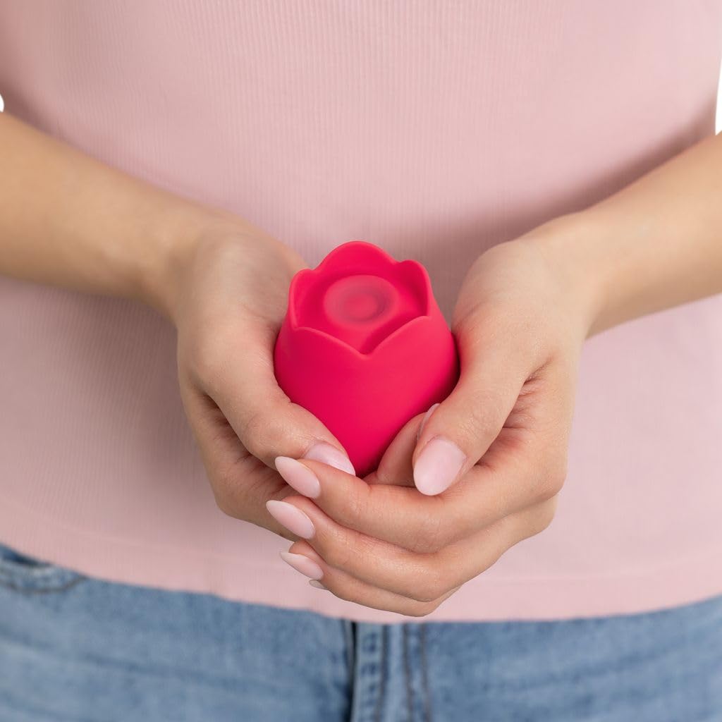 plusOne Vibrador rosa para mujer, estimulador de clítoris hecho de silicona segura para el cuerpo, IPX-7 impermeable, recargable por USB y 10 ajustes de pulsación