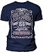 Vintage Aged To Perfection 1967 Distressed Print 50th Birthday Gift Tshirt Navy,Large