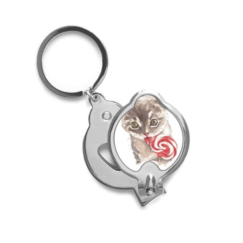 Coupe-ongles petit chat lollipop aquarelle DIYthinker pour manucure quotidienne - 4