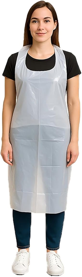 Urby Full Body Coverage Disposable Aprons For Adults. Plastic/poly Material.Good For Painting, Picnic Party,and Medical Uses