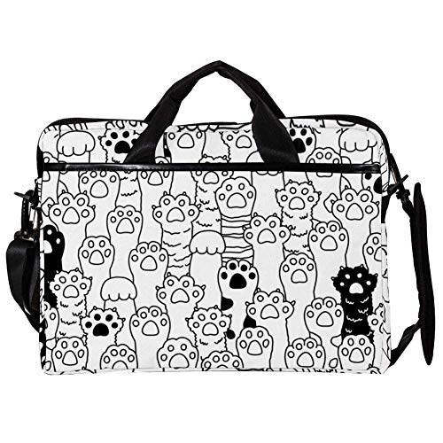 Bolso bandolera Cute Paws para portátil de 14 a 15 pulgadas con asas superiores para transporte diario