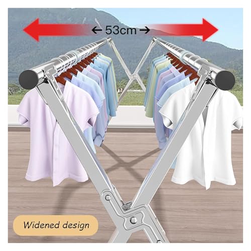 Séchoir à linge en acier inoxydable rétractable et ultra résistant