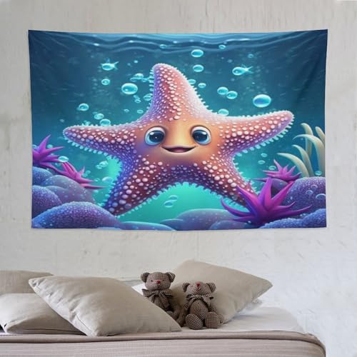 Tapisserie murale étoile de mer pour habiller un mur vide | Tenture 150×230