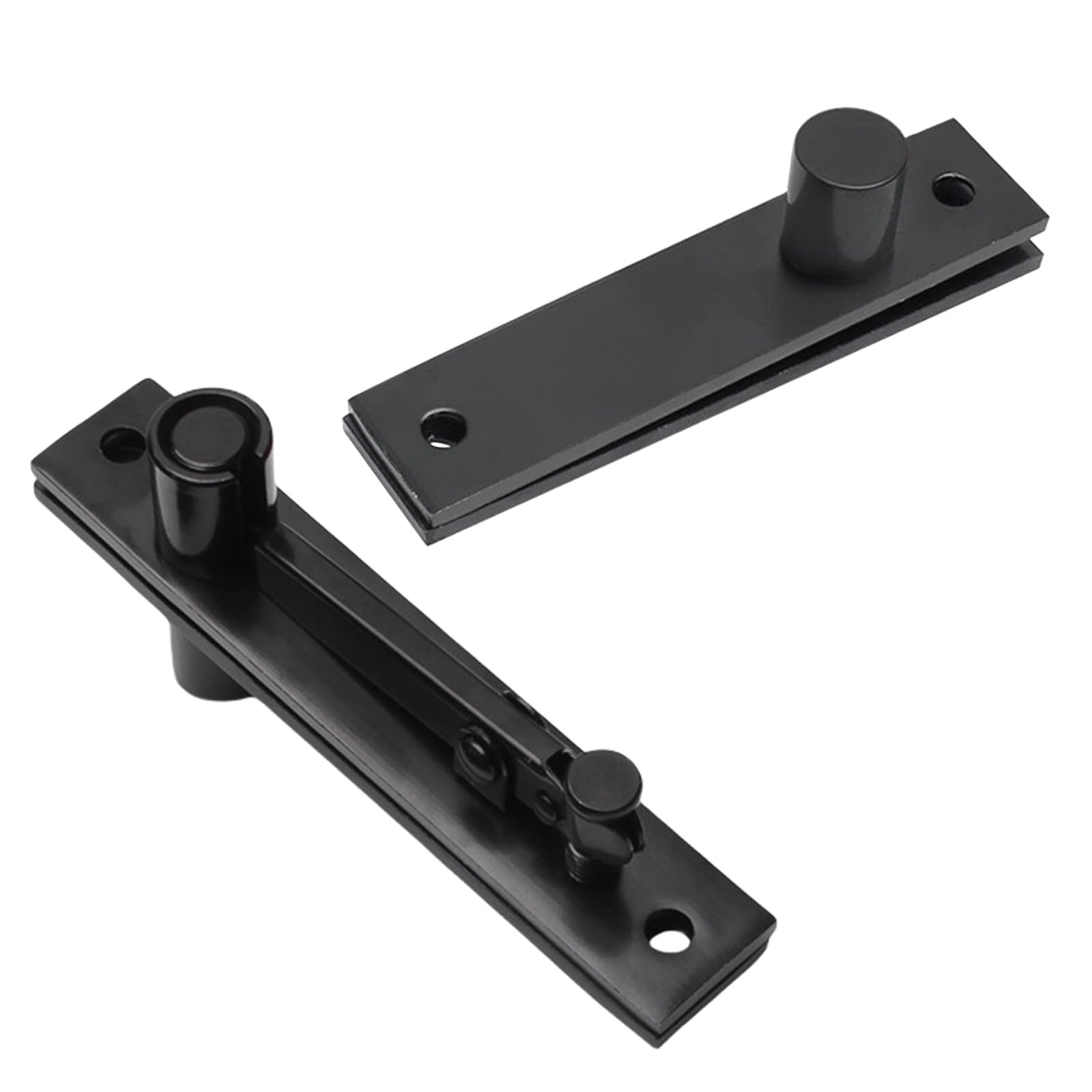 Shyyoulqe 360 Degree Rotation 2Pcs 360/90 Degree Rotating Shafts Wood Door Hinge Heavy Duty Pivots Hinge Stainless Steel Door For Secret Heavy Duty Pivots