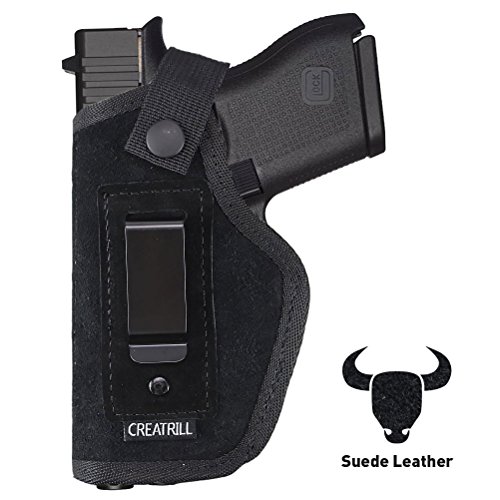 Creatrill Suede Leather Inside The Waistband Holster | Fits M&P Shield 9mm.40.45 Auto/GLOCK