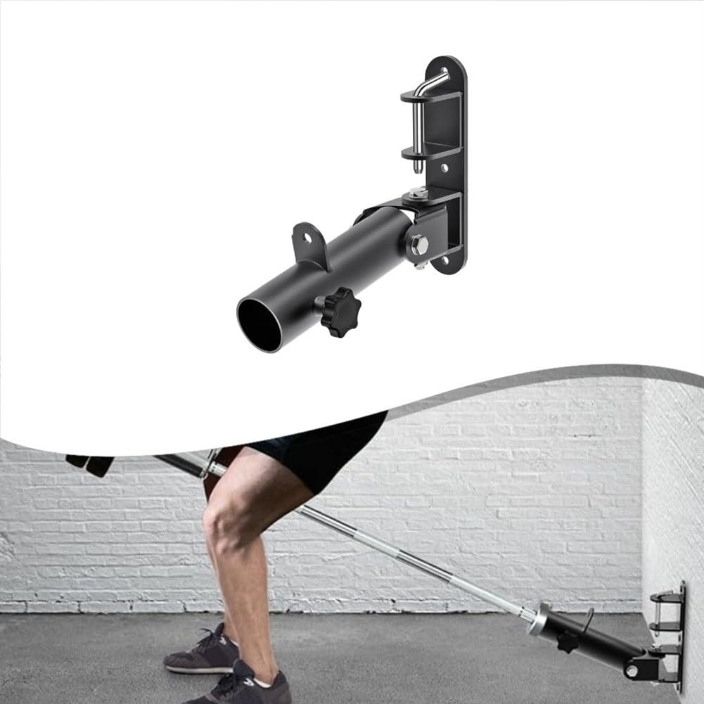 Soporte de pared giratorio de 360 grados para barras estándar de 50 mm, estante de almacenamiento de acero resistente con puntos de anclaje seguros