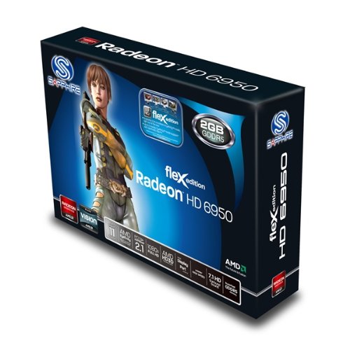 Sapphire Radeon HD 6950 Flex Edition 2 GB DDR5 PCI Express Graphics Card