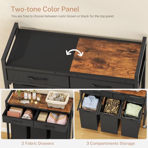 Laundry-Sorter-3-Section-Laundry-Hamper-with-2-Drawers-2-tone-top-panel-120L-Rolling-Laundry-Basket-Organizer-Pull-Out-Removable-Oxford-Fabric-Laundry-Bags-for-Laundry-Room-Organization-Bathroom