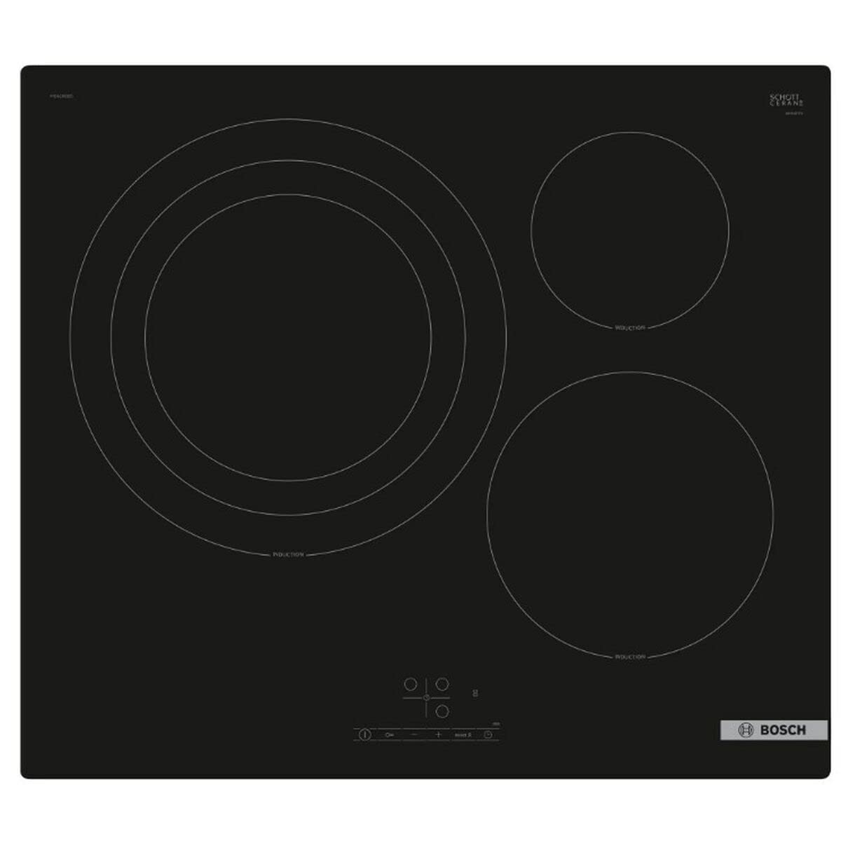 Bosch PID61RBB5E Encimera InducciÓN Encastrable 60 Cm. 3 Zonas Color Negro/TerminaciÓN Cristal Touchselect Zona De 32 Cm,Con SerigrafÍA Circular - 4