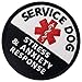 Service Dog PTSD Do Not Distract, Not All Disabilities are Visible, Stress Stress Anxiety Response Vests/Harnesses Emblem Embroidered Fastener Hook Loop Backing Patches