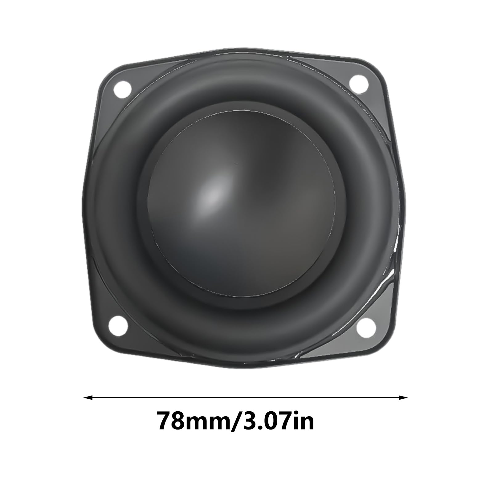 Haut-parleur de basses de 7,6 cm, 40 W, radiateur passif de 4 ohms, parfait pour construire ou mettre à niveau un son hi-fi, klaxon de 7,6 cm