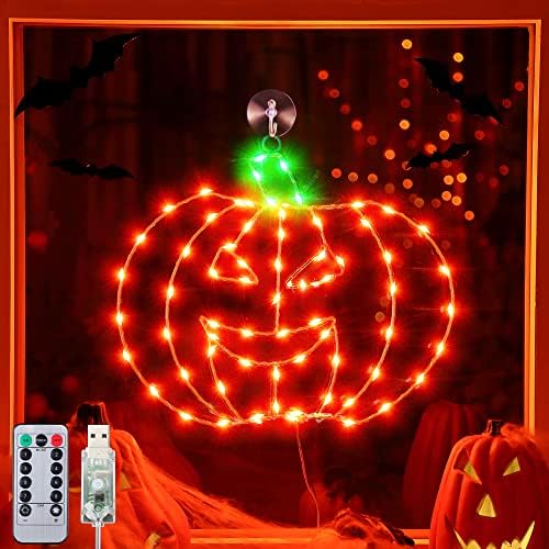 Northlight Lighted JackOLantern Halloween Pumpkin Window