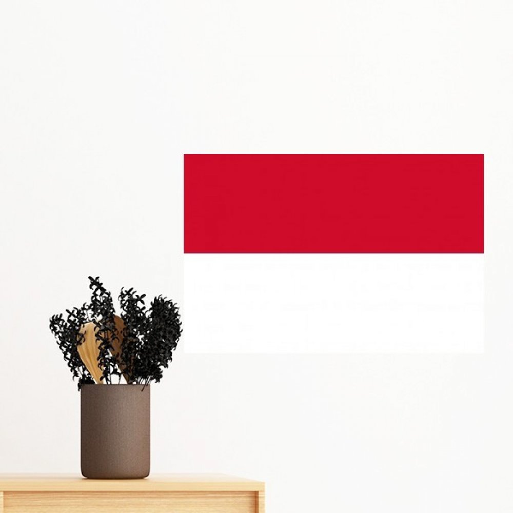 Autocollant mural Indonésie drapeau pays Asie stickers DIY papier peint 80cm