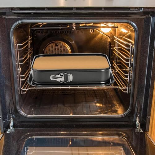 Bandeja para hornear tartas de acero al carbono resistente molde rectangular reutilizable 4