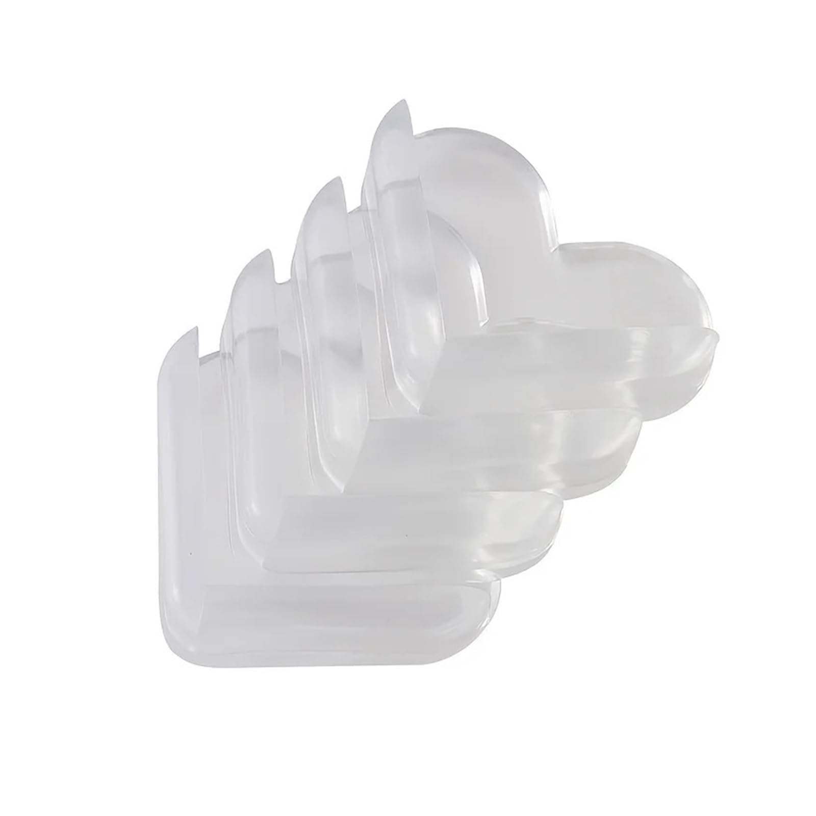 MRKU Protectores de Esquina para mesas, Protectores Transparentes de Seguridad, Paquete de 8 Protectores Transparentes, Gel Adhesivo de Alta Resistencia para niños.
