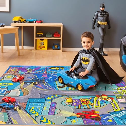 DC Batwheels Gotham City Racer Play Rug 5x7