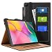 Produktbild HOUROC Samsung Tab S5e Hülle, Ultra Slim Premium Leder Schutzhülle Ständer Folio Samsung Tab S5e Case mit Tragegurt, Kartentasche und Multi-Angle Viewing für Samsung Tab S5e. Schwarz