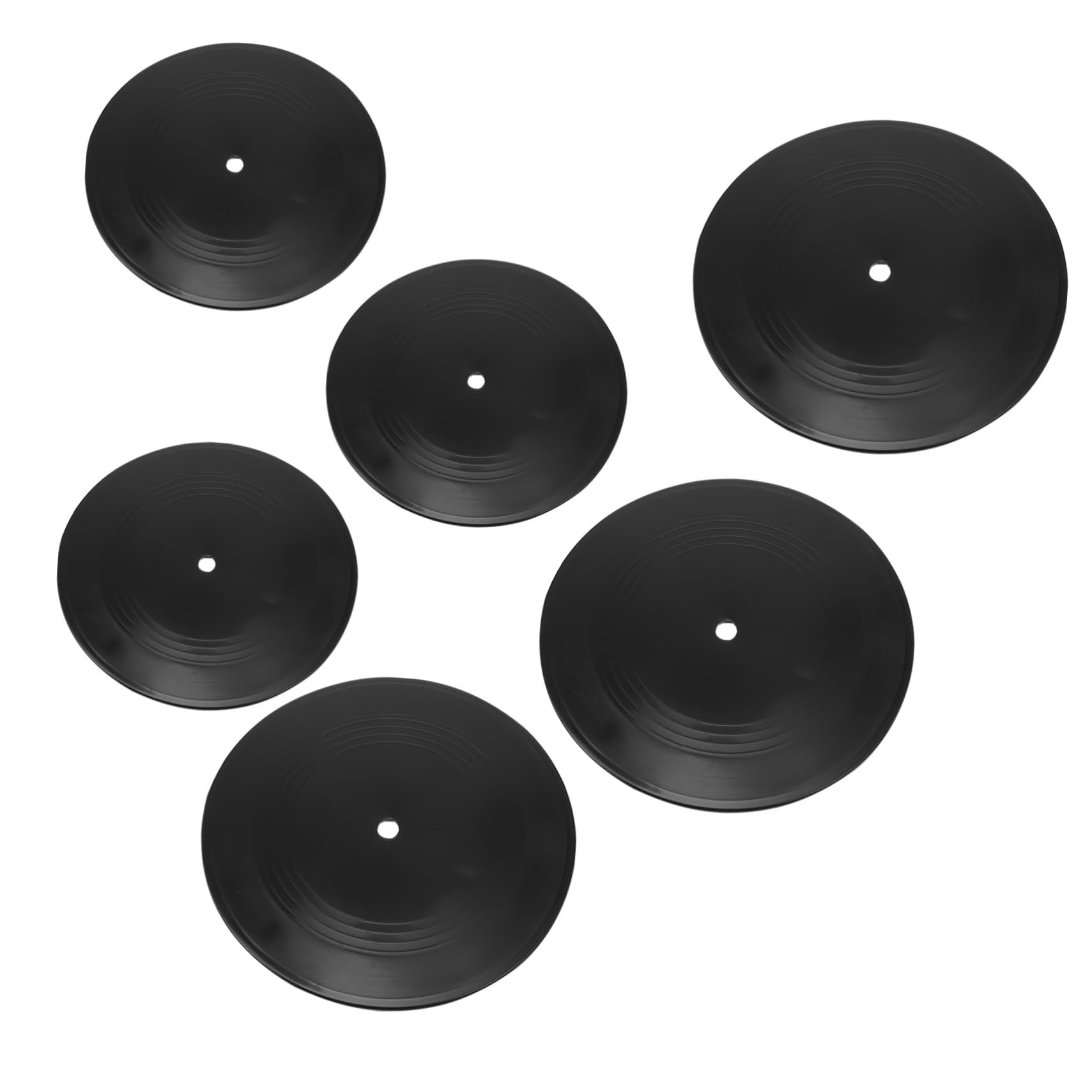Zerodeko Discos de Vinilo Decorativos Negros 12 para Decoración de Pared Retro Artística en Interiores y Eventos de Cafeterías y Bares