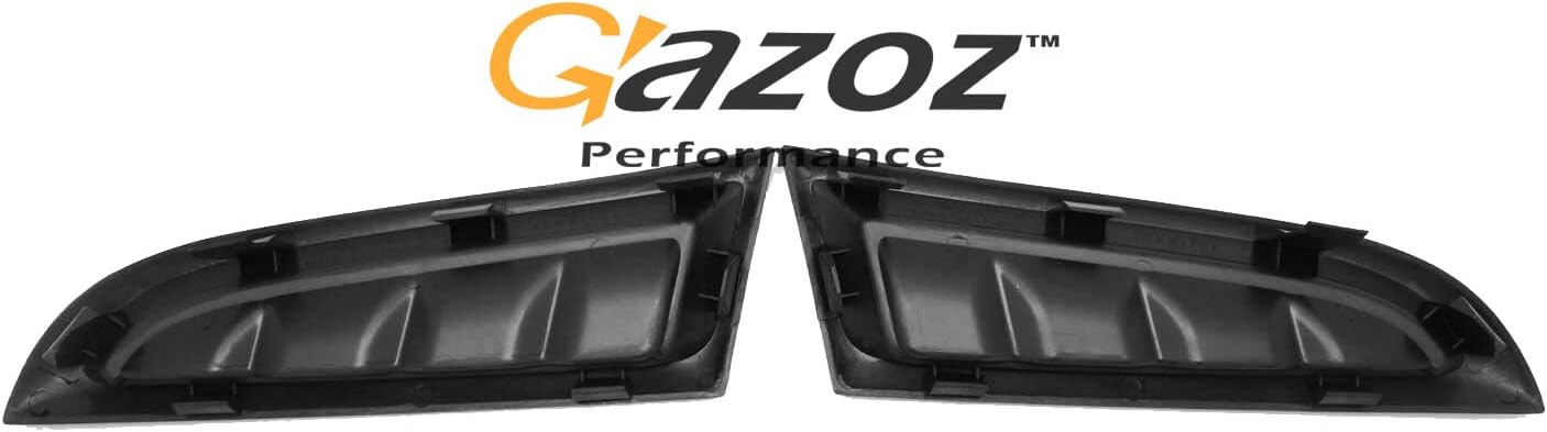 Exterior Accessories - Replacement Front Bumper Side Vent Covers RH+LH Compatible With 2006-2007 Impreza WRX STI, 06 07 STi GDF - Black Prime