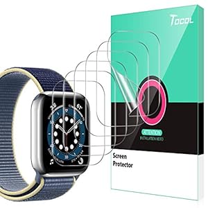 TOCOL 6 Pack Screen Protector Compatibel met Apple Watch 42mm Serie 3 2 1 iWatch 42mm HD Helder Krasbestendig Bubble…