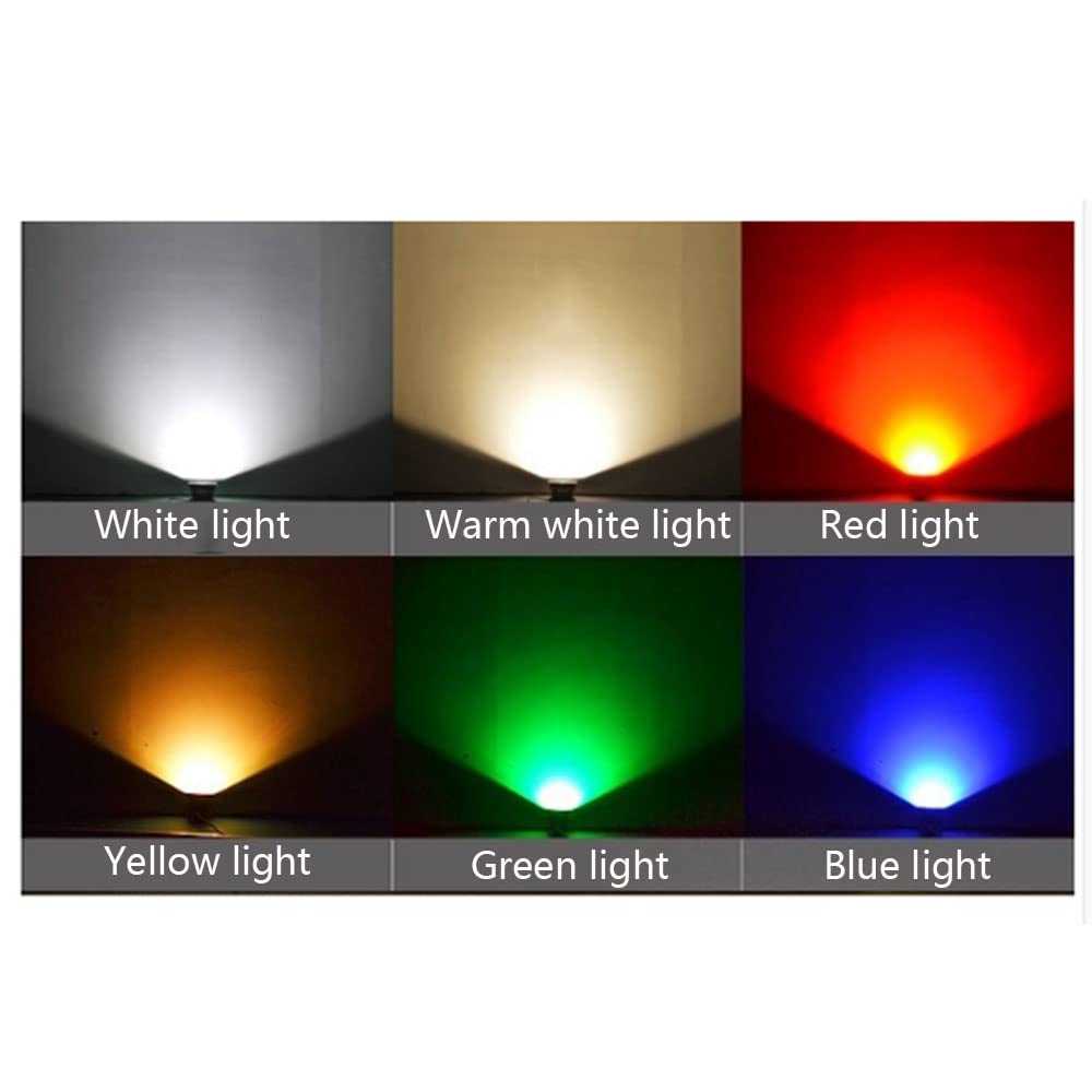 Faretto a LED per Piscina Impermeabile IP68, Lampada da Paesaggio a Luce Notturna, luci subacquee in Acciaio Inossidabile per fontane, stagni, acquari, Piscine (3W/6W/12W/15W)