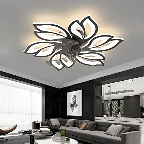 65cm Deckenventilator mit Beleuchtung Leise Moderne Led Lampe mit...