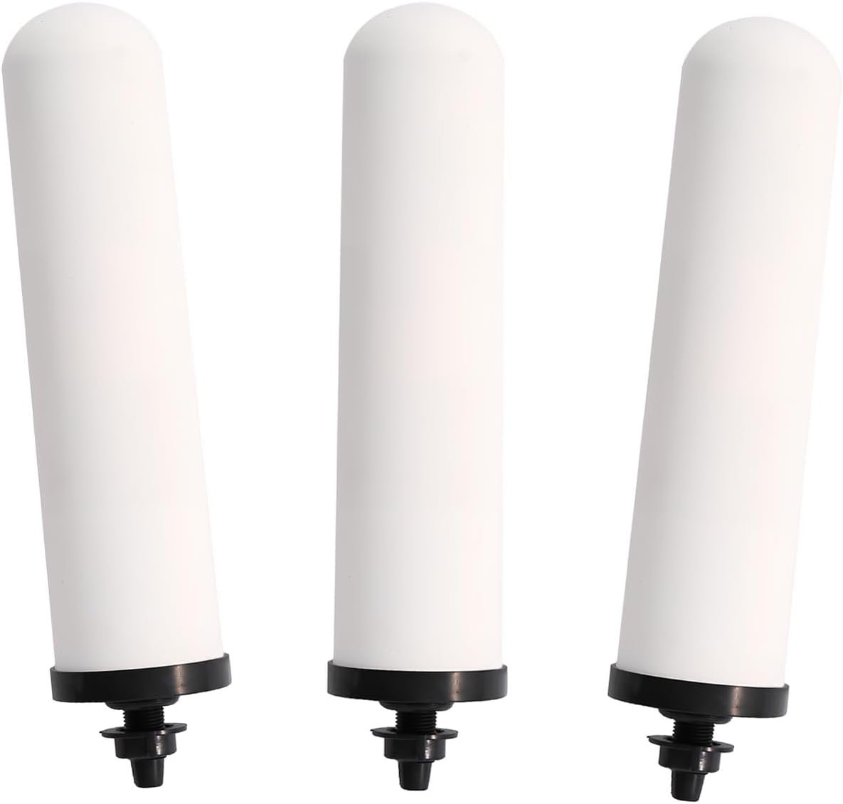HUINING 3PCS 7" Ceramic Filter Candle Activated Carbon Replacement Filters Compatible with ProOne and Berkey Countertop Gravity Water Filter System, Household Water Bucket,Water Cooler Filtration