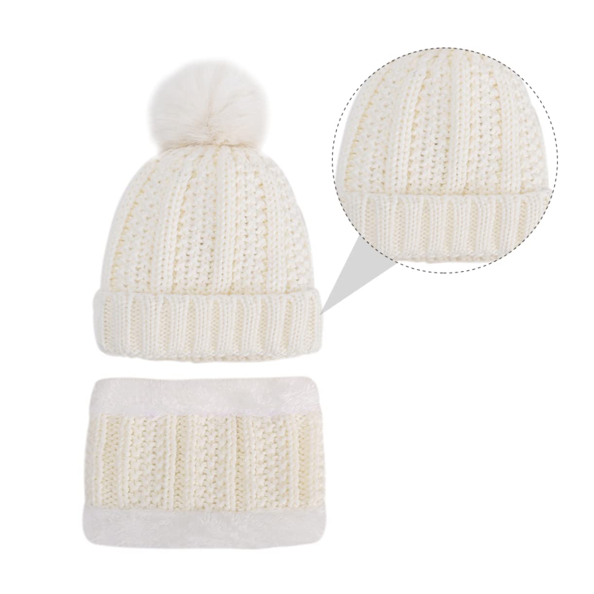 Beavorty Gorro de Térmico para Bufanda de Sombrero de Aislante Mano para Bebés
