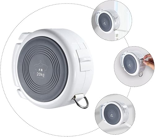 Miniatura 7 de Alipis 1 unidad de tendedero retráctil portátil línea de lavandería camping tendedero plegable cordones retráctiles cordón resistente línea de ropa