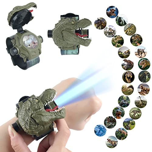 Image of RAYCHY Dinosaur Watch Flashlight Projector Toys Animal Pattern Torch Educational Toys Gift