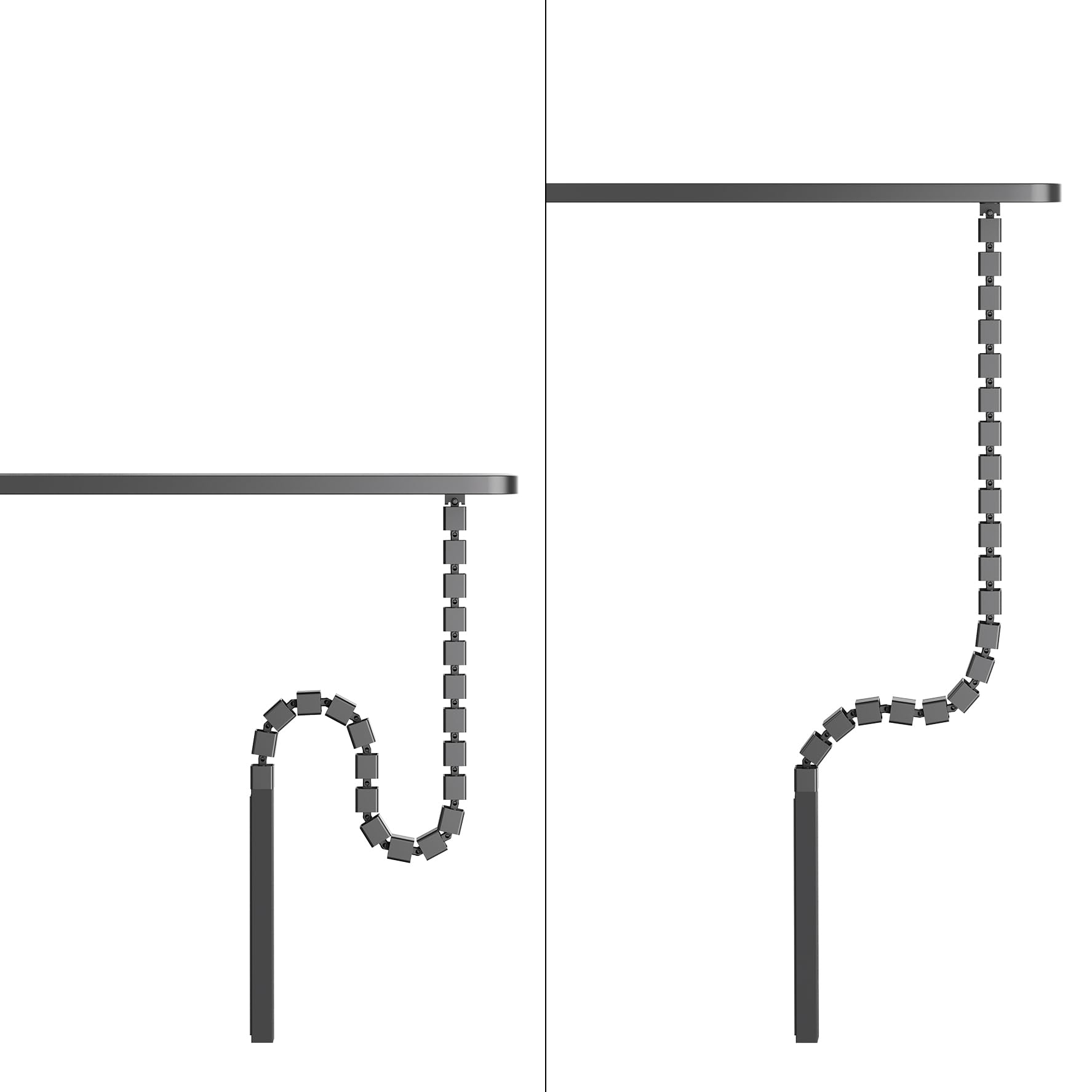 Neomounts ADS06-133BL - Columna de cable (fijación por tornillo, universal)