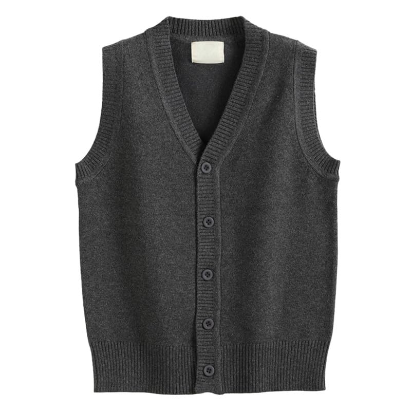Débardeur tricoté col en V pour en finir avec les pulls trop chauds à l'école