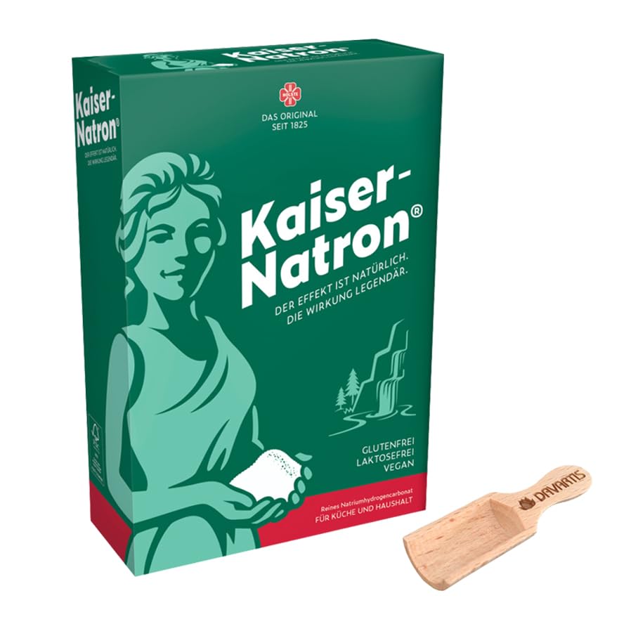 Kaiser Natron Pulver 250g (5x 50g) mit Schaufel aus Buchenholz