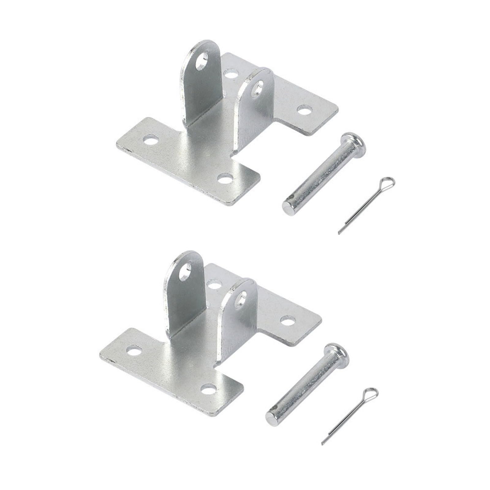 TopHomer 2 Pieces Linear Actuator Mounting Brackets, Silver 180 Degree Rotation H-Shaped Metal Mounting Bracket for Adjustable Furniture
