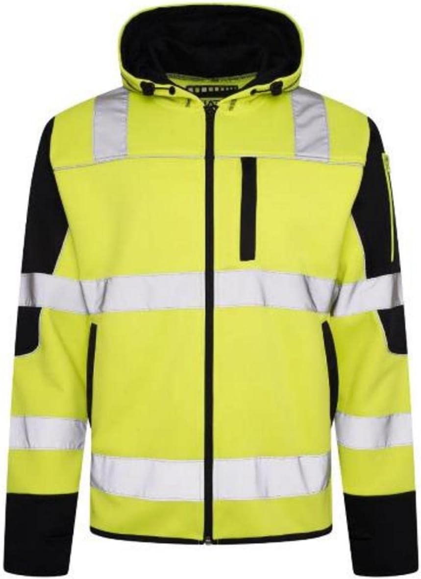 Game Aviator Hi Vis Zip Hoody AV044 L Yellow