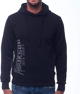 Felpa con Cappuccio E Logo sul Lato Uomo