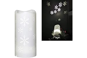 Uonlytech Snowflake Projector Candle