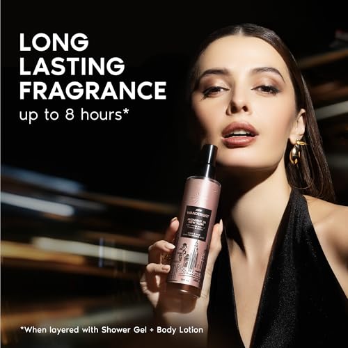 Image of Nykaa Wanderlust Midnight in New York Body & Hair Fine Fragrance I | Perfume Mist for Women - 200 ml I Orchid & Musk | | Long-Lasting, Travel‐Friendly, Vegan,Paraben‐Free, IFRA Certified