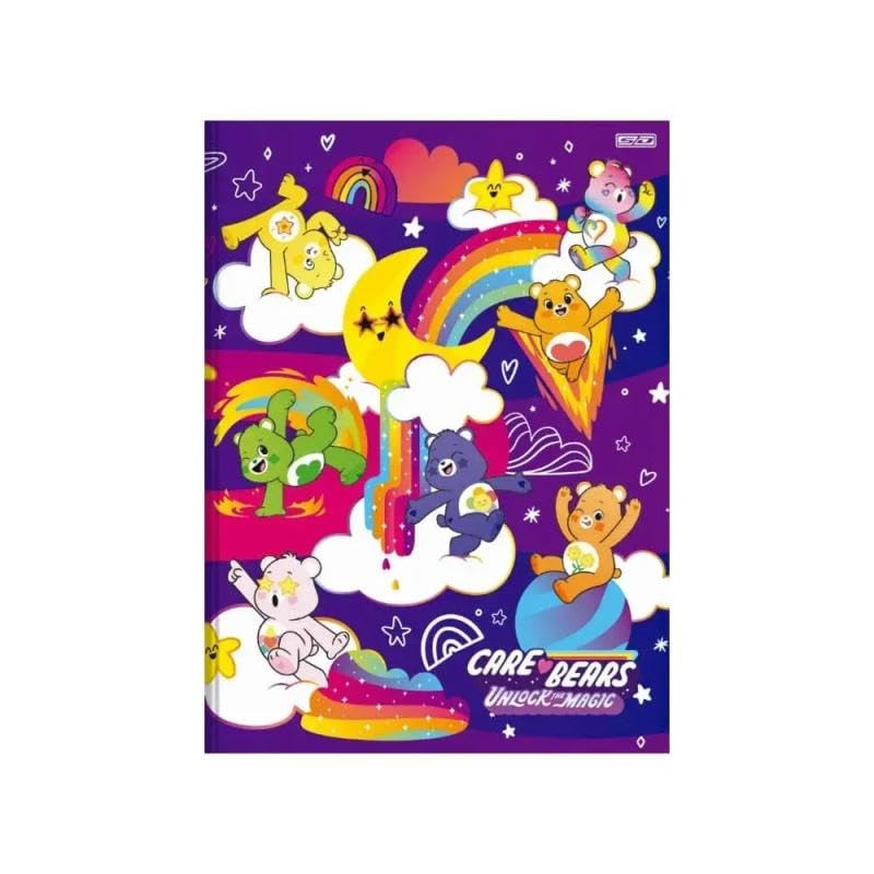 Caderno Brochura Ursinho Carinhosos 80 Folhas 1/4 Capa Dura