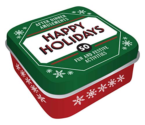 Product Image of the After Dinner Amusements: Happy Holidays: 50 Festive Activities for the Whole Family (Cards with Games, Activities, and New Family Traditions, 50 Ideas for Holiday Fun at Family Gatherings)