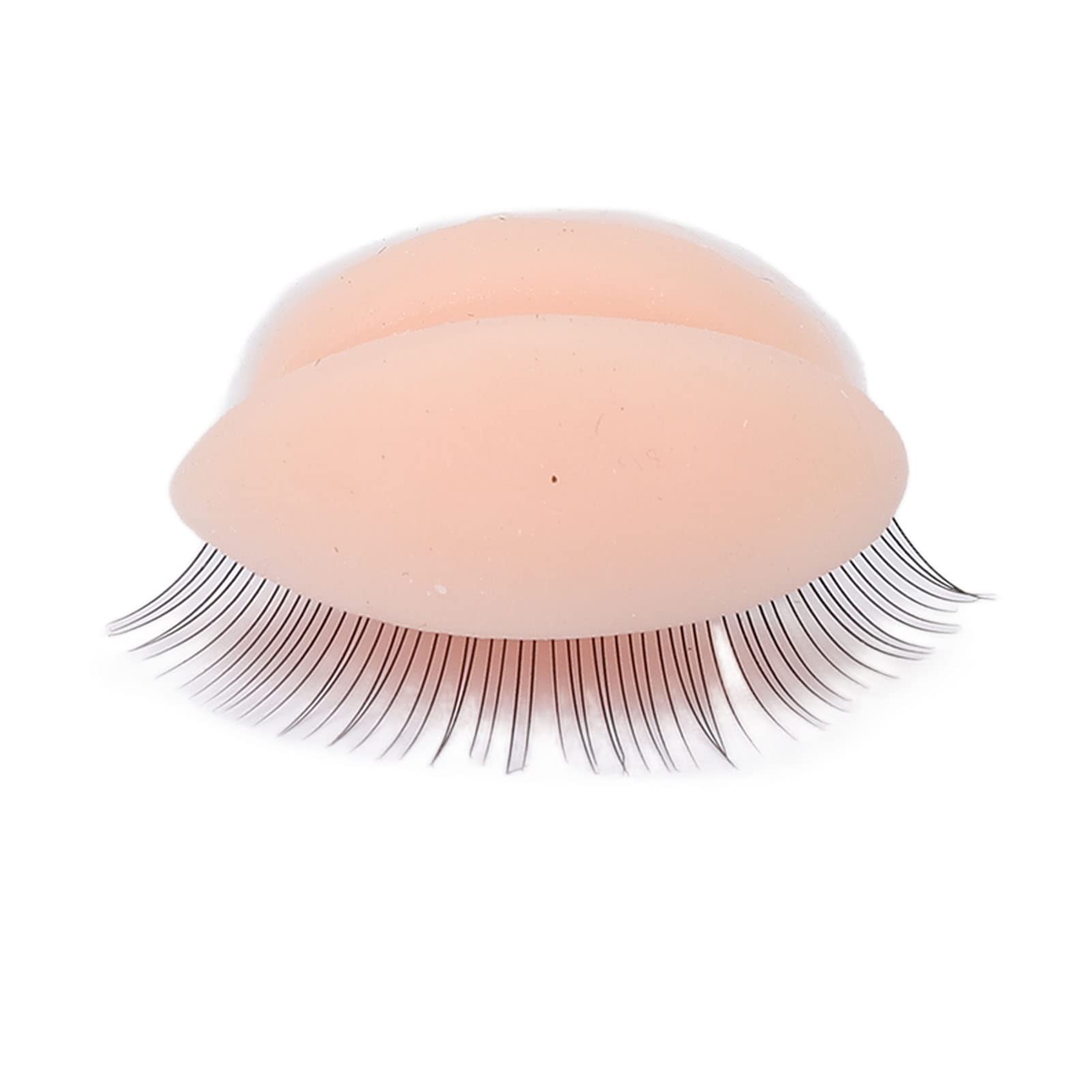 Generic Pratica Palpebre in Silicone Radici Chiare Ciglia Finte, 3 Paia per Formazione per Principianti, Dimostrazione del Salone di Bellezza delle Ciglia (PINK)