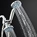 Antimicrobial/Anti-Clog High-Pressure 30-setting Shower Combo by AquaDance with Microban Nozzle Protection from Growth of Mold Mildew & Bacteria for Stronger Shower! Aqua Blue