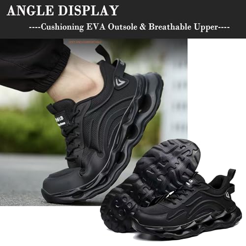 Image of Nutropa Steel Toe Shoes for Men Women Work Safety Footwear Lightweight Breathable Comfortable Industrial Construction Sneakers