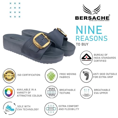 Image of BERSACHE Extra Soft Classic Casual with Regular wear with Ultra Soft & Flexibility Technology Flipflop for Women's