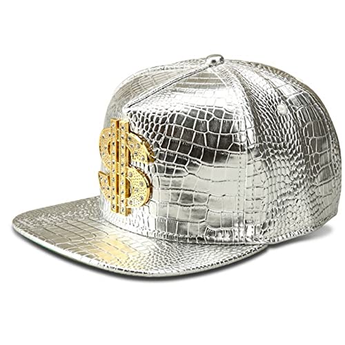Image of Hip Hop Hat,Flat-Brimmed Hat,Rock Cap,Adjustable Snapback Hat for Men and Women