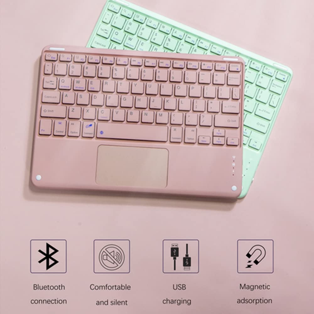 Yeegnar Custodia per tastiera Lenovo Tab P11 Plus TB-J606 / TB-J607 tastiera magnetica rimovibile italiana 11 pollici slim cover blu