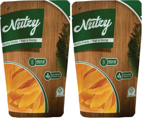 Image of Nutzy Dried Fruits Nuts And Seeds (Dried Mango, 200Gm) (Pack of 2)